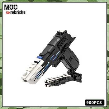 Strelné zbrane Série MOC Tehly Desert Eagle stavebným Pištole Model Nastaviť Zhromaždenie Môže Strieľať DIY Chlapec Hračky Narodeninám