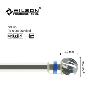 WilsonDental Burs 5000904-ISO 001 175 050 Karbid Volfrámu Zubné Burs pre orezávanie Sadry/Akryl/Kov
