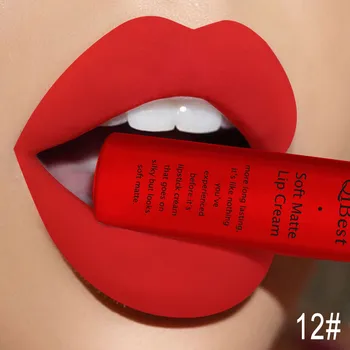 16 Farieb Sexy Red Velvet Tekutý Rúž Matný Nahé Brown Black Nepremokavé Dlhotrvajúci Non-Stick Pohár Lesk Na Pery Make-Up, Kozmetické Obrázok 2