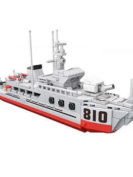MOC zaujímavý kreatívny dizajn vojenské série Míny vojnová loď stavebným model hand-made stolné dekorácie, hračky darček