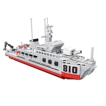MOC zaujímavý kreatívny dizajn vojenské série Míny vojnová loď stavebným model hand-made stolné dekorácie, hračky darček Obrázok 2